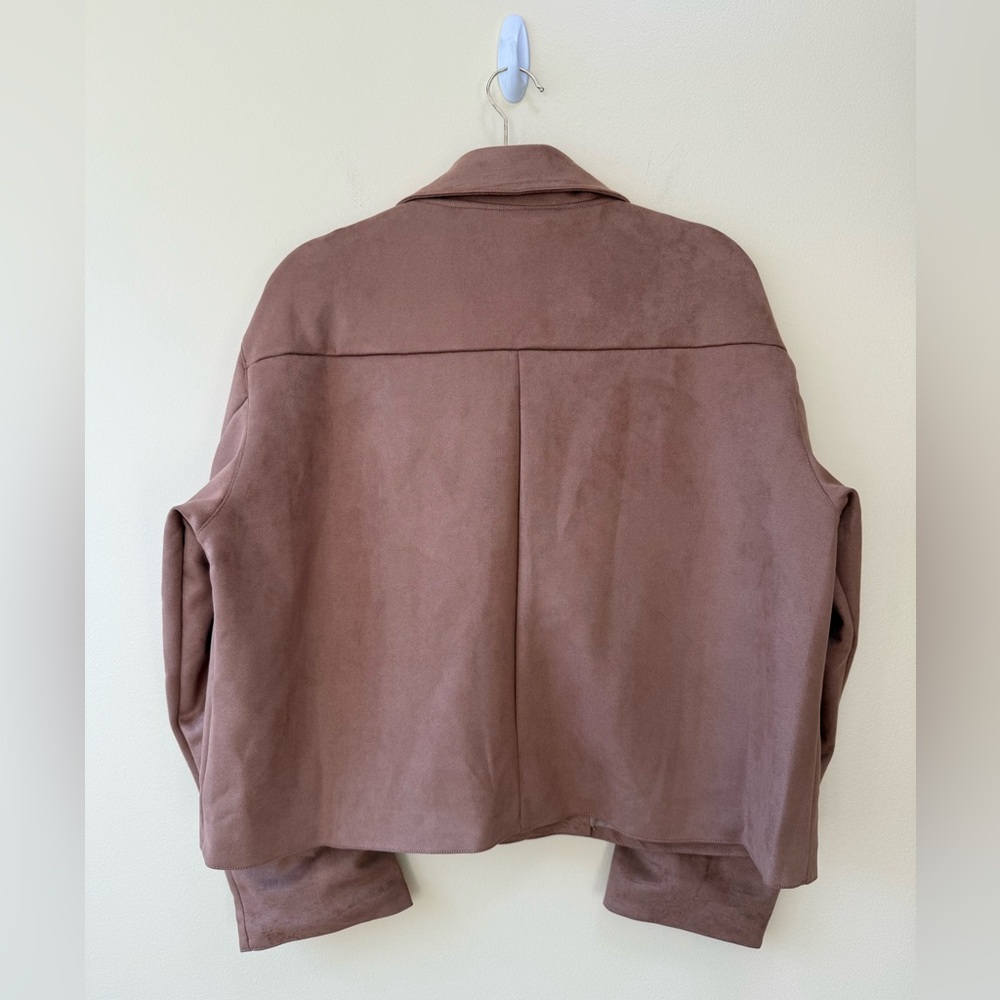 Suede Button-Through Jacket - Picture 2 of 5